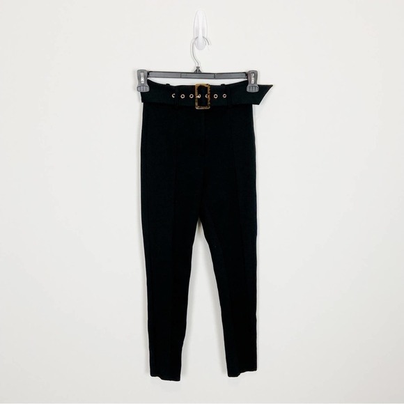 MAJORELLE Burnett Belted Pants in Black - Picture 2 of 11
